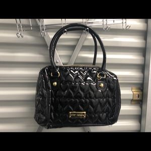 Betsy Johnson Patent Leather Quilted Bag